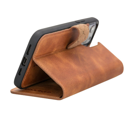 Apple iPhone 12 Series Detachable Leather Wallet Cases - MW