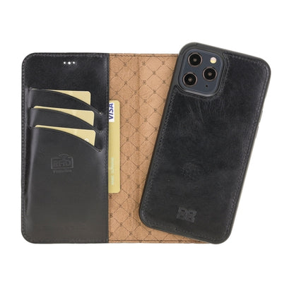 Apple iPhone 12 Series Detachable Leather Wallet Cases - MW