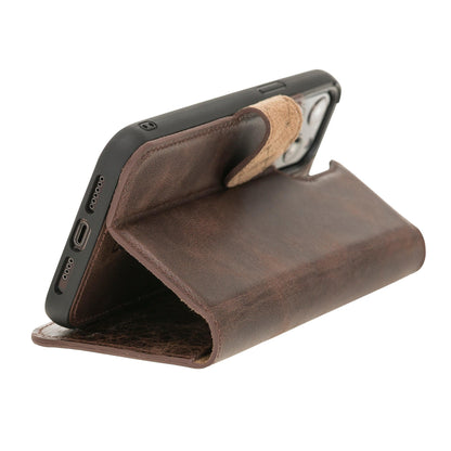 Apple iPhone 12 Series Detachable Leather Wallet Cases - MW