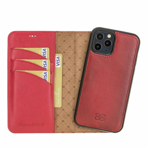 Apple iPhone 12 Series Detachable Leather Wallet Cases - MW