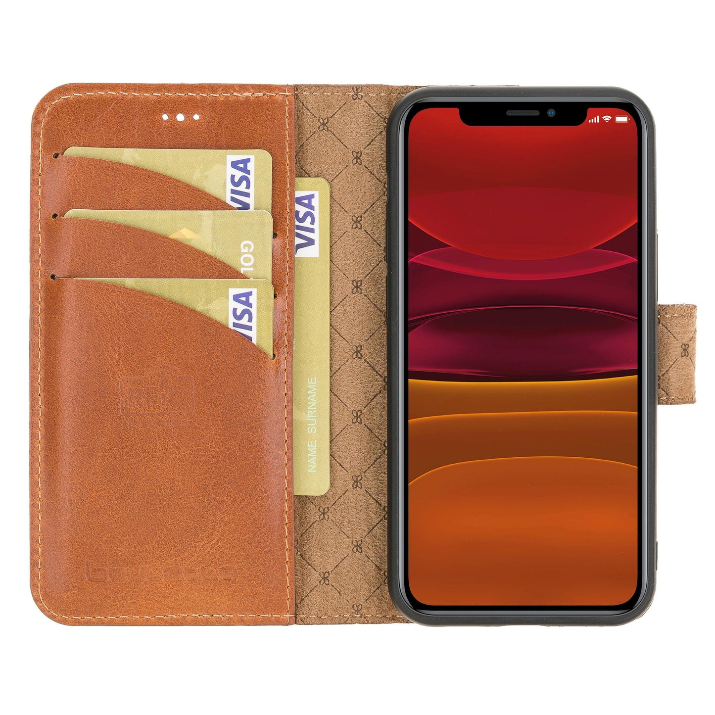 Apple iPhone 12 Series Detachable Leather Wallet Cases - MW