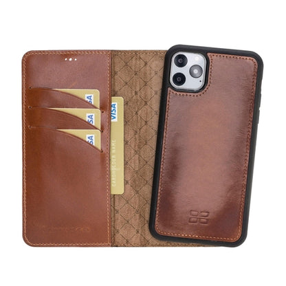 Apple iPhone 11 Series Detachable Leather Wallet Case - MW