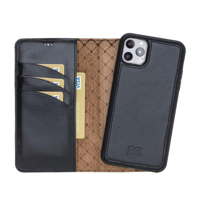 Apple iPhone 11 Series Detachable Leather Wallet Case - MW