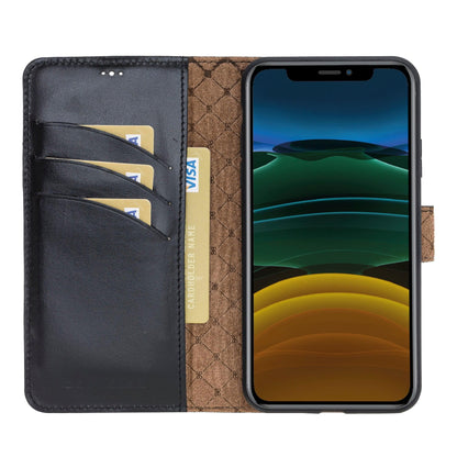 Apple iPhone 11 Series Detachable Leather Wallet Case - MW