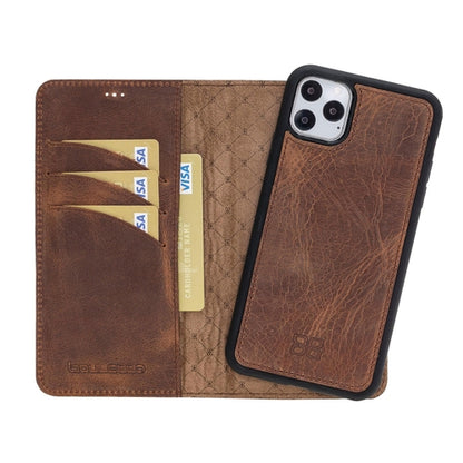 Apple iPhone 11 Series Detachable Leather Wallet Case - MW