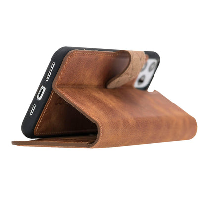 Apple iPhone 11 Series Detachable Leather Wallet Case - MW