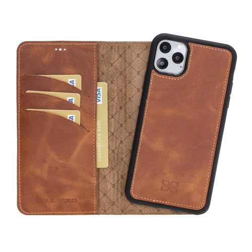 Apple iPhone 11 Series Detachable Leather Wallet Case - MW