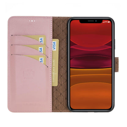 Apple iPhone 11 Series Detachable Leather Wallet Case - MW