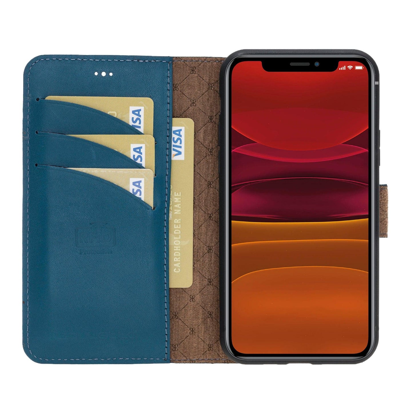 Apple iPhone 11 Series Detachable Leather Wallet Case - MW