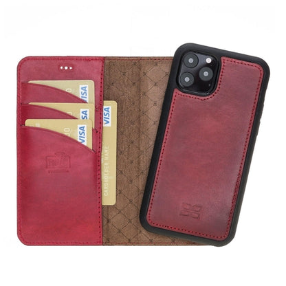 Apple iPhone 11 Series Detachable Leather Wallet Case - MW