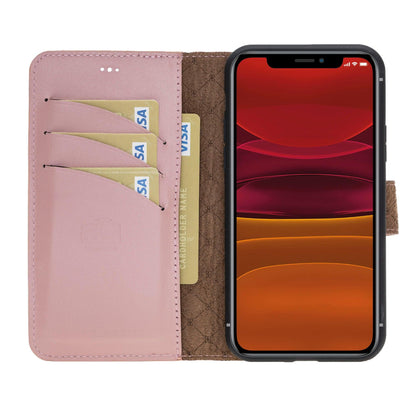 Apple iPhone 11 Series Detachable Leather Wallet Case - MW