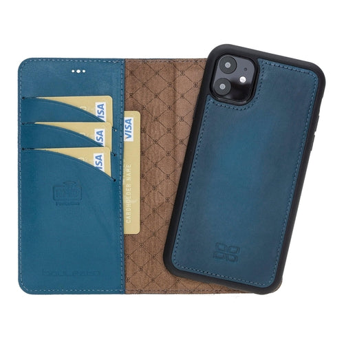 Apple iPhone 11 Series Detachable Leather Wallet Case - MW