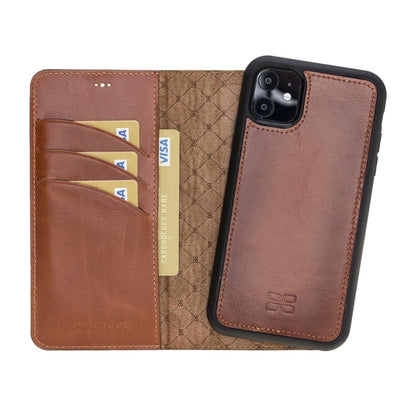 Apple iPhone 11 Series Detachable Leather Wallet Case - MW