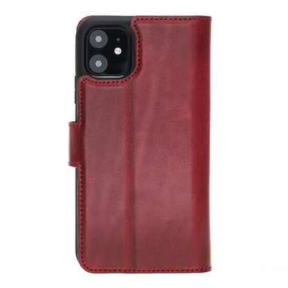 Apple iPhone 11 Series Detachable Leather Wallet Case - MW