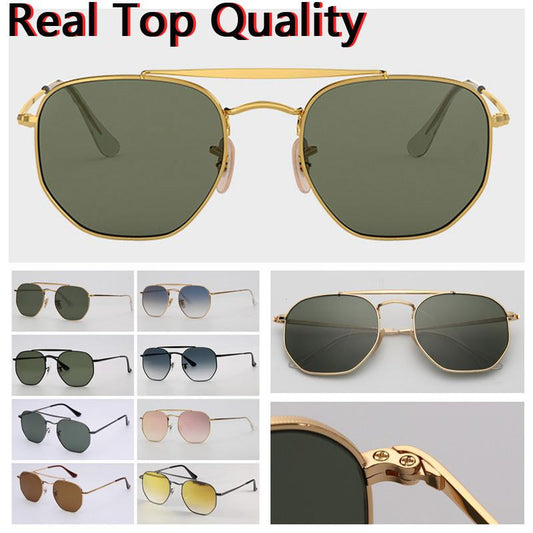 mens sunglasses designer sunglasses hexagonal double bridge fashion