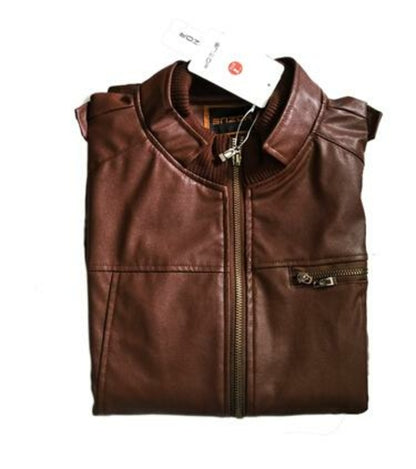 Mens PU Leather Jacket Fashion Coats for Male Business Wear Clothing