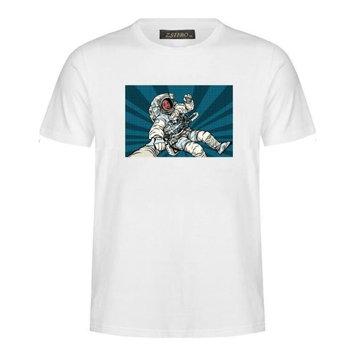 2019 fashion new astronaut printing fitness men's shirt sweatshirt XL