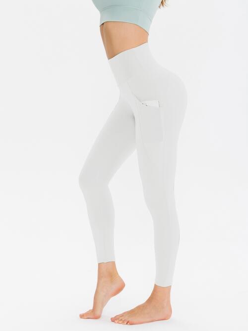 Wide Waistband Sports Leggings - Cruish Home